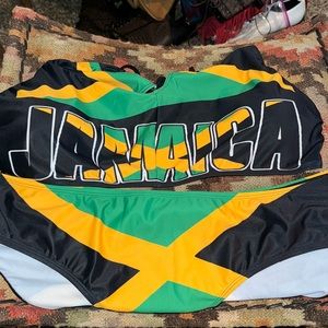 Jamaica Green , Yellow and Black Two Piece Bikini NWOT